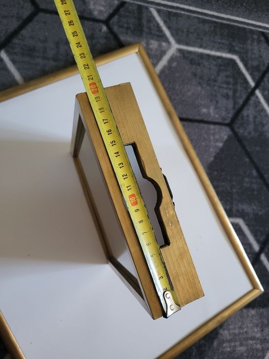 Złota ramka box na zdjęcia z fotobudki dekoracja weselna ramka zdjęcia