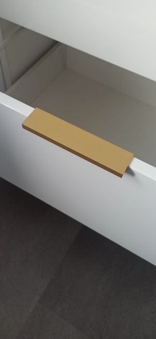 Uchwyt krawędziowy meblowy złoty 6 sztuk