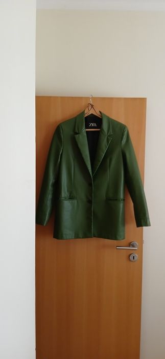 Blazer pele sintética, Zara