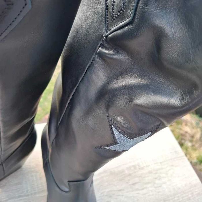 Kowbojki Made in Italy • skóra naturalna • 38 • nowe
