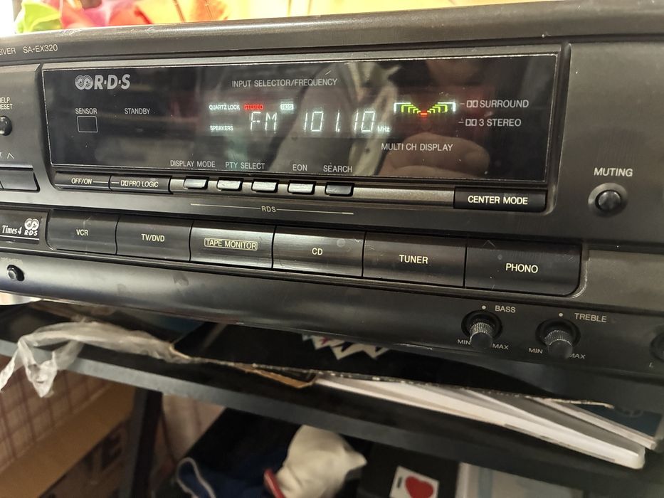 Amplificador Receiver Radio Technics SA EX 320 160W  som phono