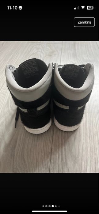 Nike air jordan-1 retro hi szaro-czarne