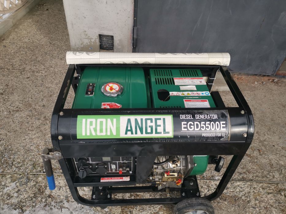 Дизельный однофазний генератор 5.5 кВт iron angel