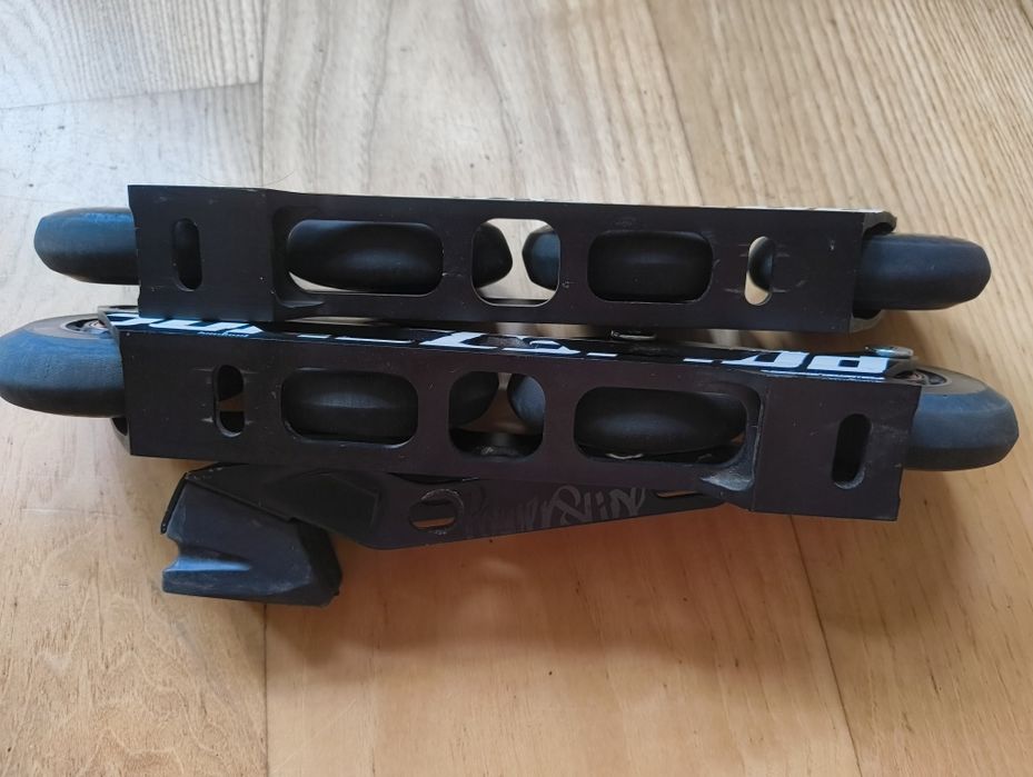 Szyny Powerslide 4x80 mm ssm 243mm koła spinnery lozyska