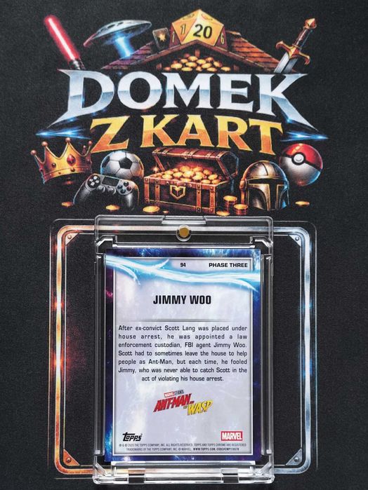 Karta Topps Chrome Marvel - Jimmy Woo - Ant-Man - Limit /99
