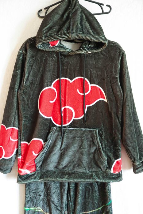 Піжама дуже тепла аніме Наруто Naruto худі штани Акатцукі Учіха зимова