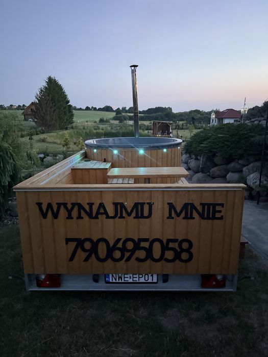 Mobilna balia na wynajem / relaks na kółkach mobilna sauna