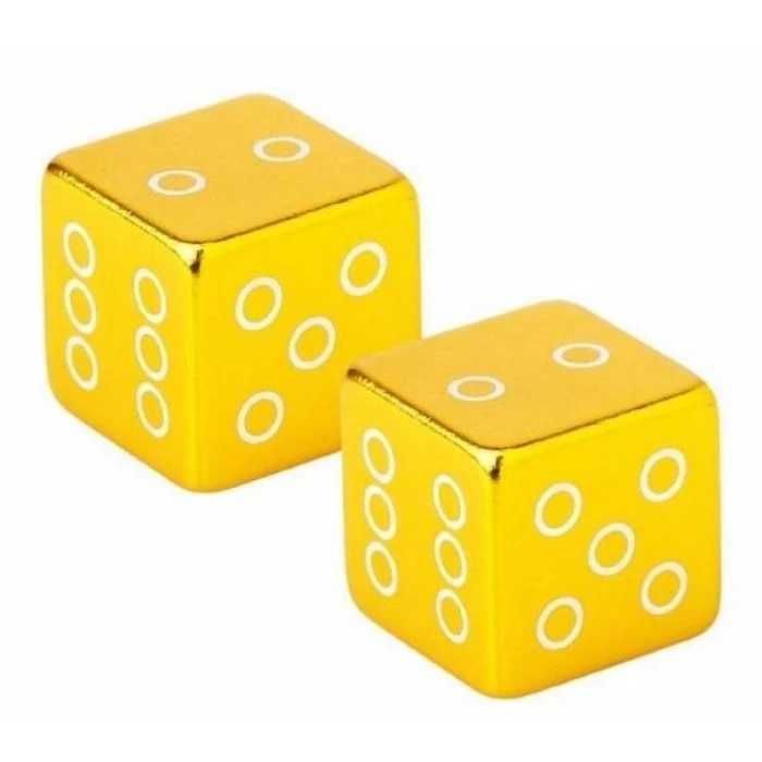 Колпачки на вентиль шины Fouriers VL-US001 Cube Gold 2шт