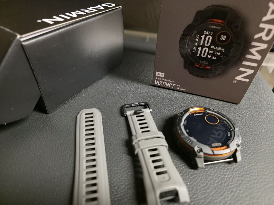 Garmin Instinct 3 50mm Solar Czarny nowy zegarek sportowy