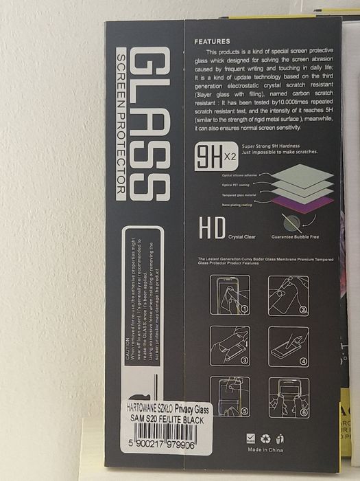 Hartowane szkło Privacy Glass do SAMSUNG GALAXY S20 FE/LITE Matowe