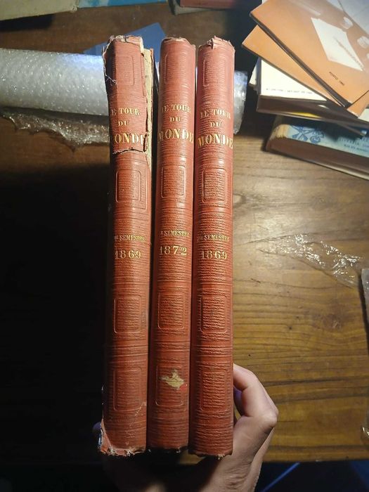 Revista Le Tour du Monde (3 VOLS, 1869, 1869, e 1872)