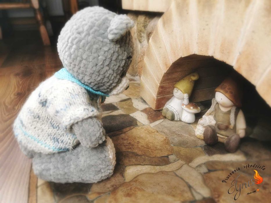 Pluszowy miś ręcznie robiony