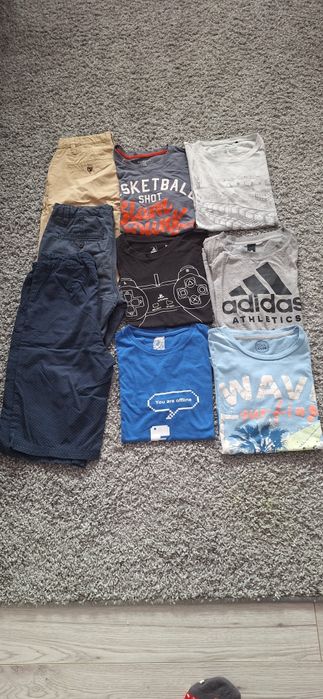 Komplet spodenki koszulki 152 adidas reserved minecraft h&m