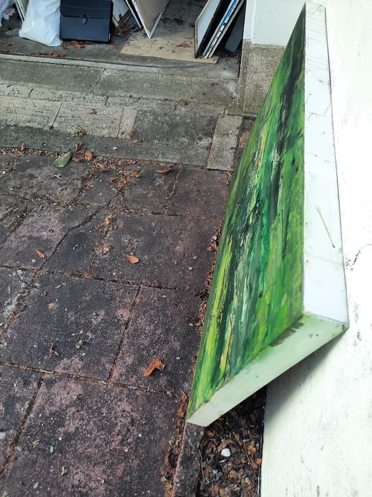 Quadro pintado em acrílico.