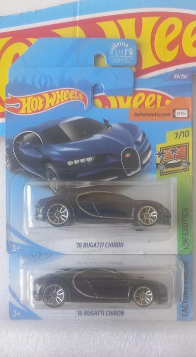 Conjunto 2 , 16 Bugatti chiron hot wheels