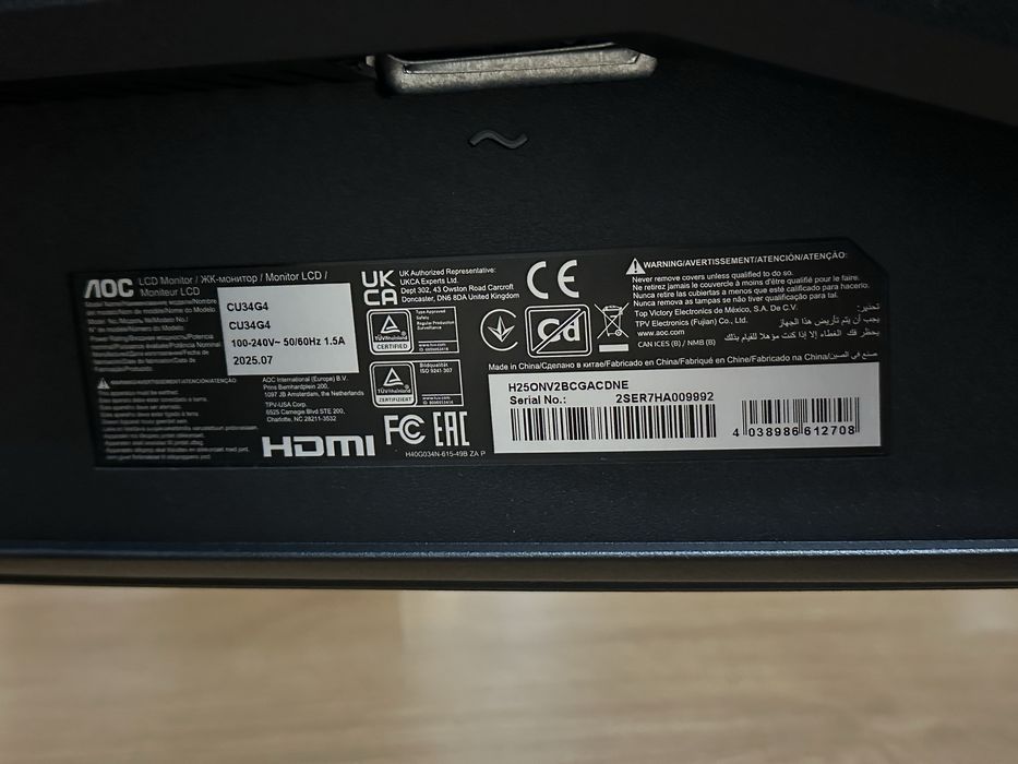 Monitor 180hz AOC