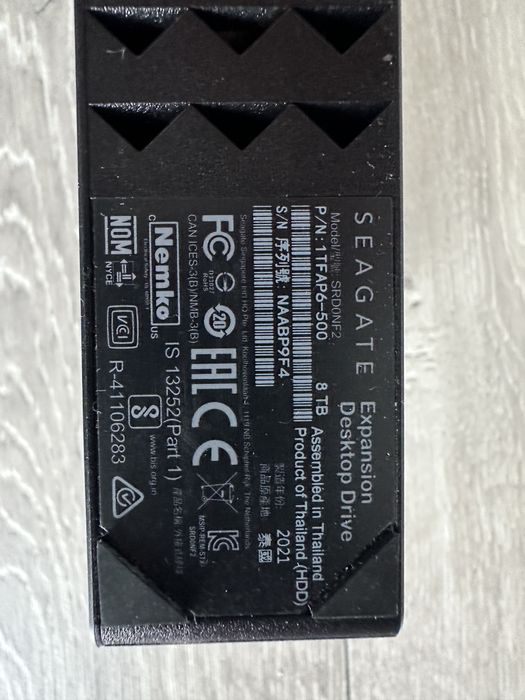 Внешний Seagate hdd 8tb