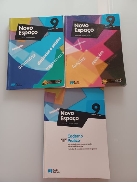 Manuais Matemática Novo Espaço 9 Ano [ 3 livros)