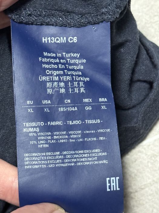 Лляне поло Armani Jeans (оригінал)