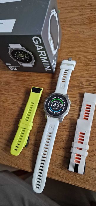 Garmin Epix Gen 2 Sapphire bialy tytanowy + 2 nowe paski  mapa pl topo