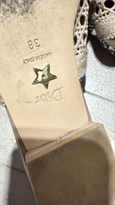 Летние открытые Балетки,сабо Dior 37-37.5