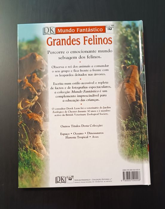 Livro Animais Grandes Felinos. Como Novo