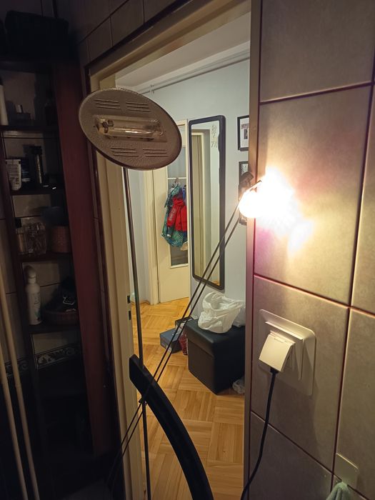 Lampa stojąca. Podwójna.