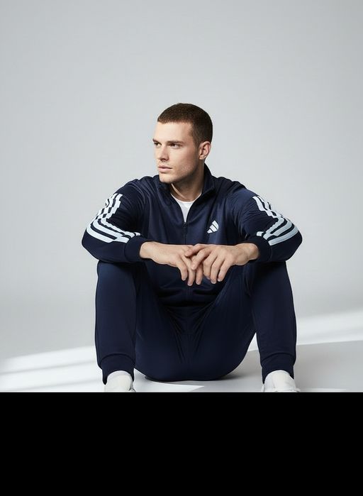 Чоловічий костюм Adidas Sportswear Basic 3-Stripes(Оригінал)L  та XL