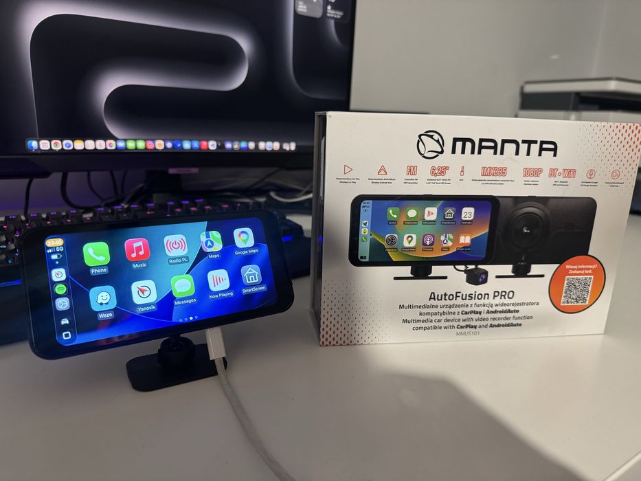 Ekran multimedialny Manta CarPlay Android Auto