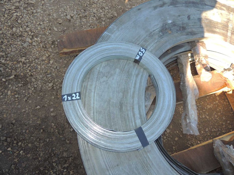 Płaskownik ocynkowany taśma stalowa opaska do jacuzzi balii 1 x 22 mm