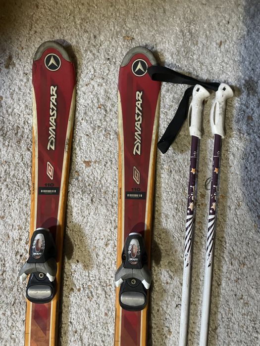Narty  Dynastar 110 cm + kijki