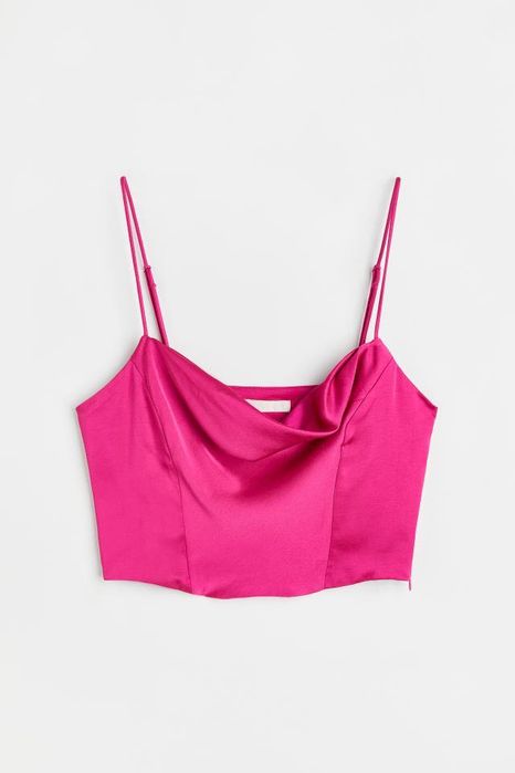 Сатиновий топ H&M