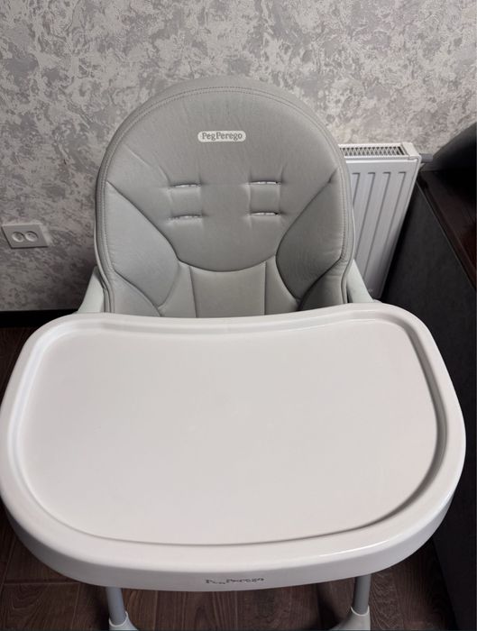 Стільчик для годування Peg-Perego Prima Pappa Follow Me Ice Сірий