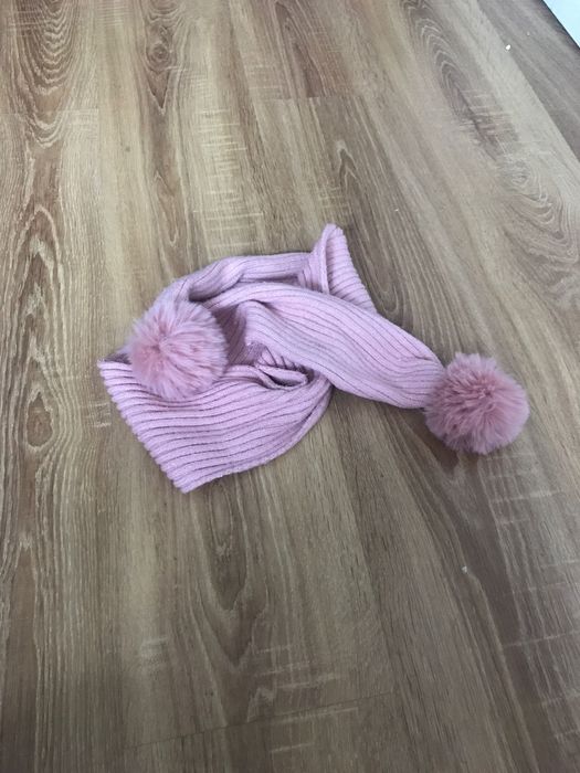 Szalik różowy brokat