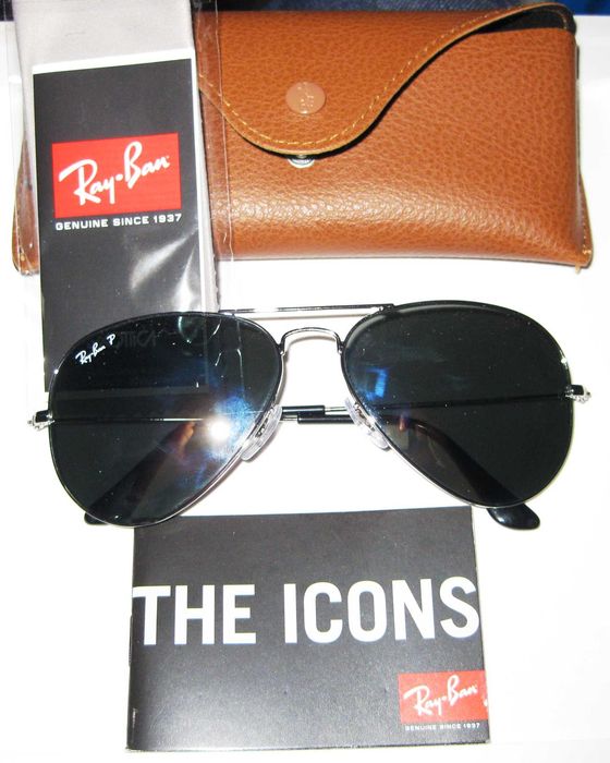 Ray Ban Aviator Gun Metal Mirror Originais e Novos