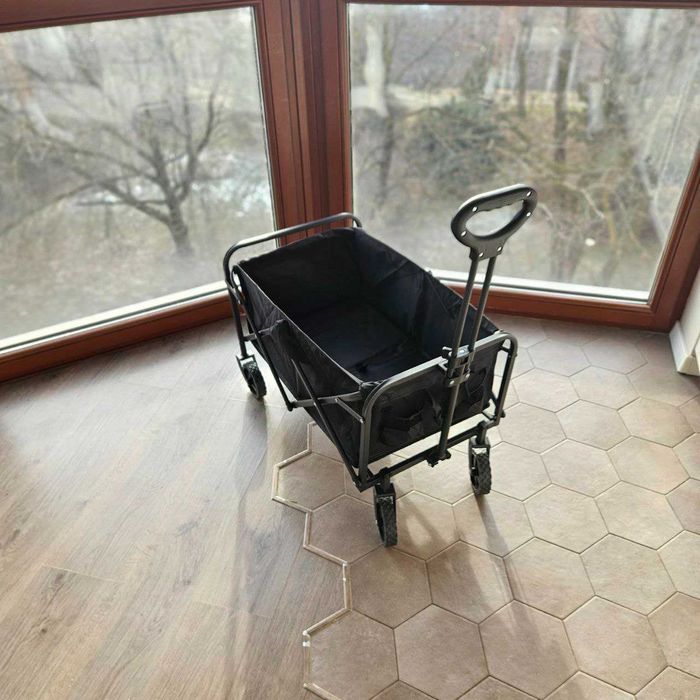 Duży Wózek Na Kółkach Wędkarski Plażowy Transportowy 100L Na Zakupy