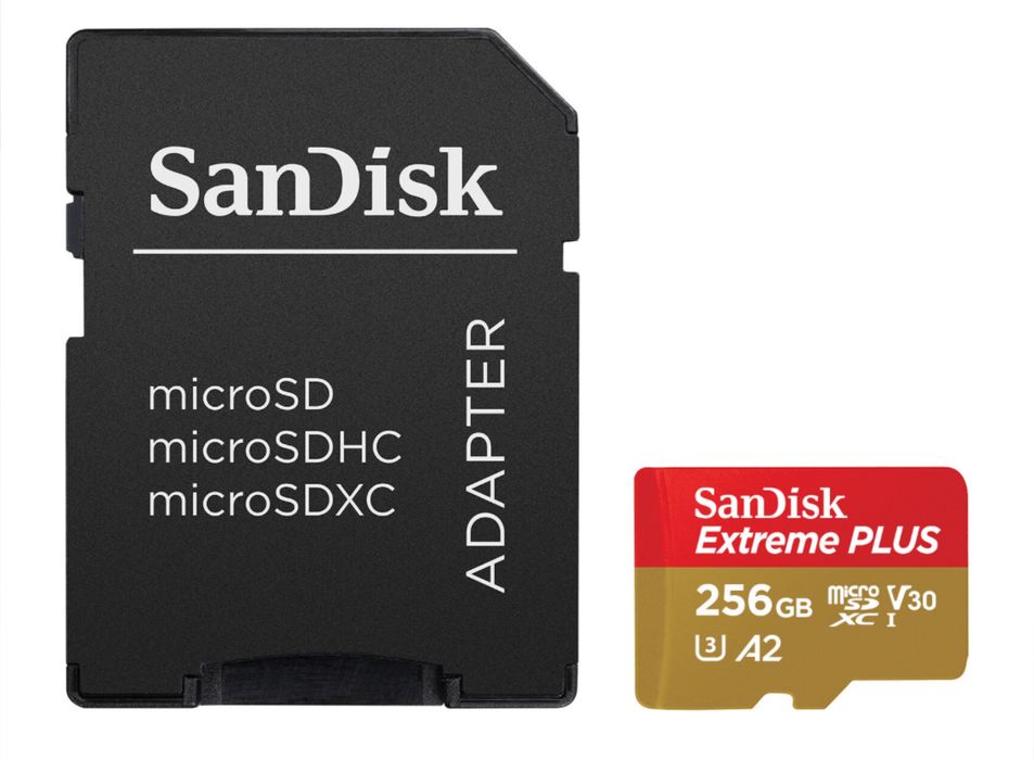 Karta pamięci SANDISK Extreme Plus microSDXC 256GB + Adapter NOWA!!!