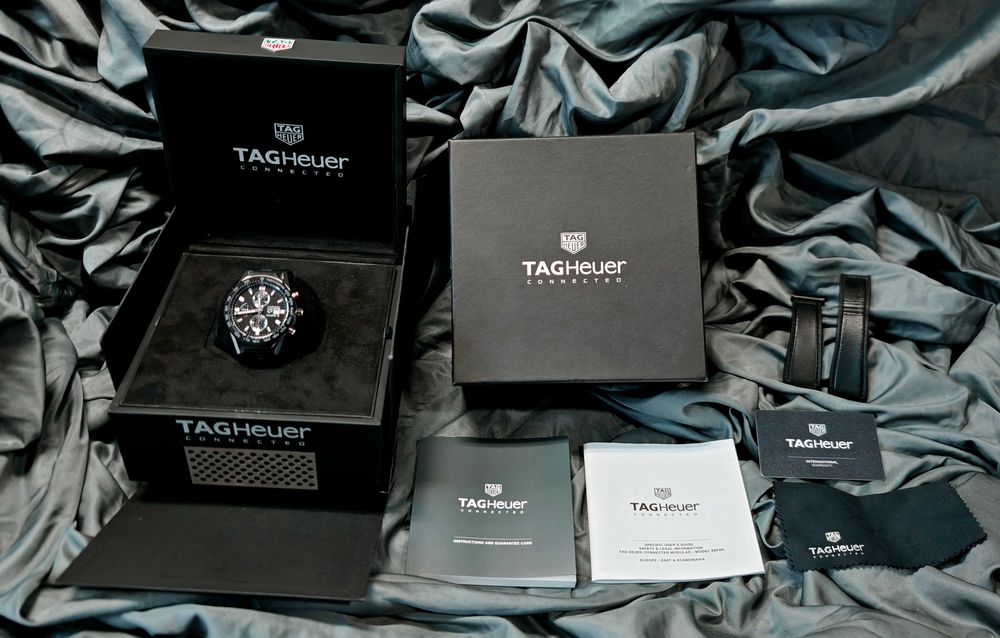 Zegarek TAG Heuer Modular 45 Mechanical Module Calibre 16 ACBF2A80 Chrono Certyfikat 2 paski box Komplet !
