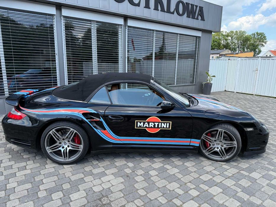 Porsche 911 Turbo Cabrio 634km 2007r 997 piękne MARTINI, zamiana