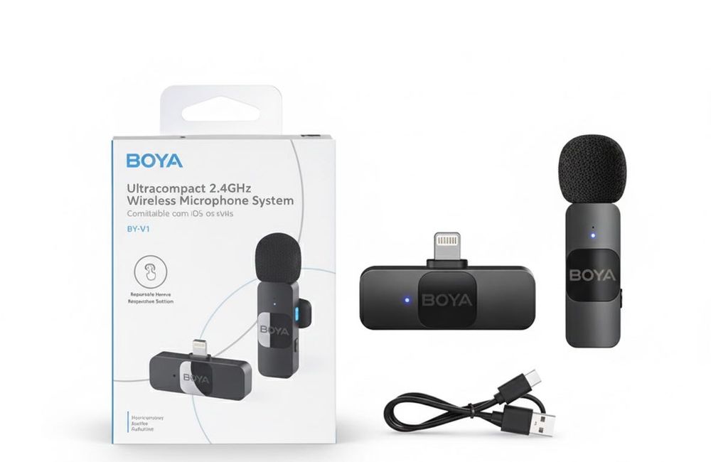 Петличний мікрофон для IPhone Boya бездротовий петличка микрофон айфон