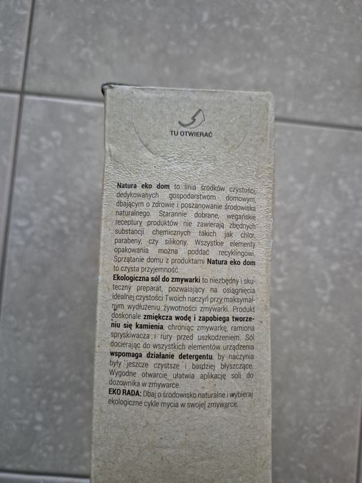 Sól ekologiczna do zmywarki