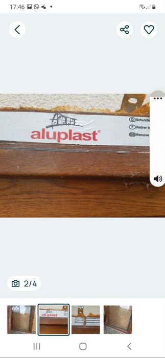 Okno plastikowe złoty dąb