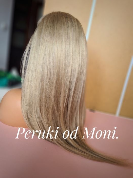 Peruka naturalna piękny blond