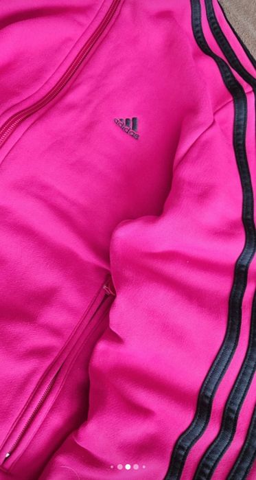 Bluza adidas pink zip classic y2k baddie 2000s M