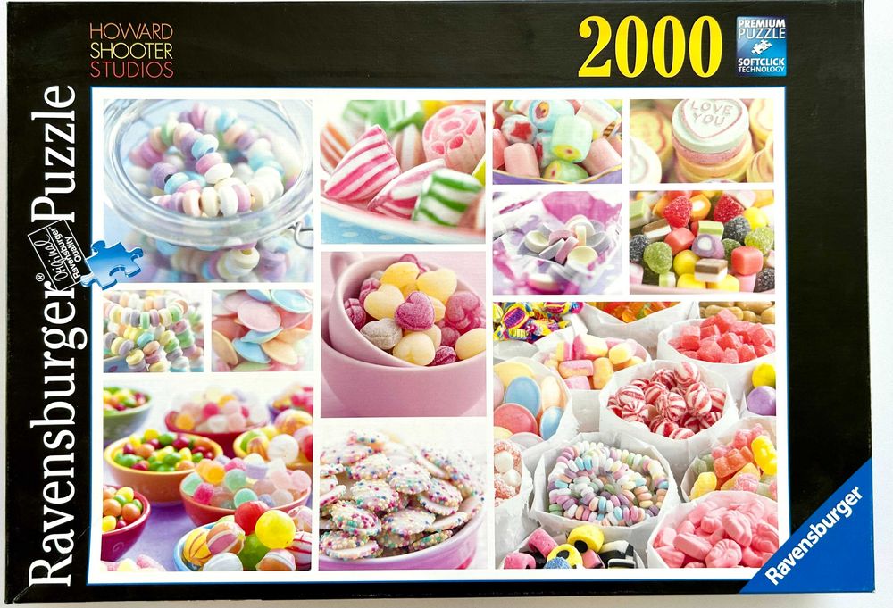 Puzzle Ravensburger 2000 el. Kolaż Słodkości Howard Shooter Studios