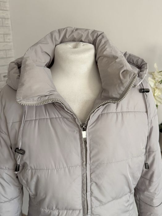 Kurtka damska szara z kapturem S 36