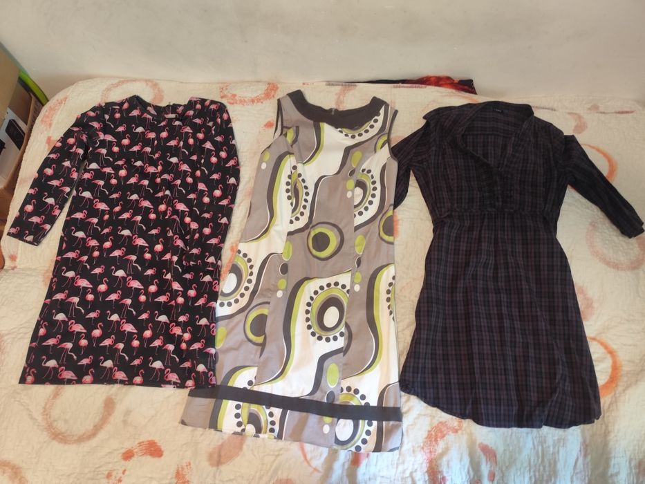 Pudło damskich ubrań L plus buty 39