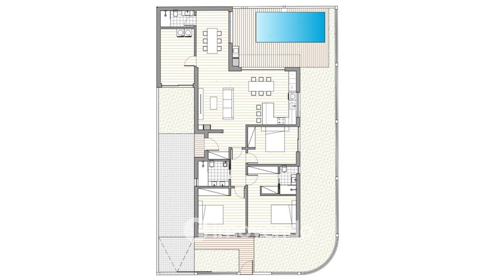 Moradia T3 em final de construção, com piscina, em Fernão Ferro