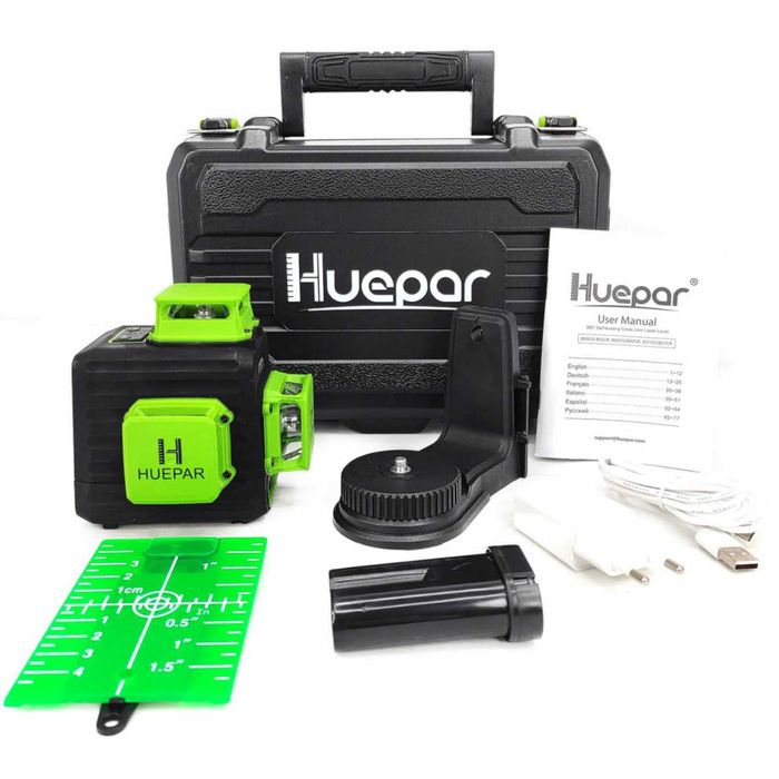 Лазерний рівень нівелір Huepar B03CG Ultimate 2025 3D 360 OSRAM