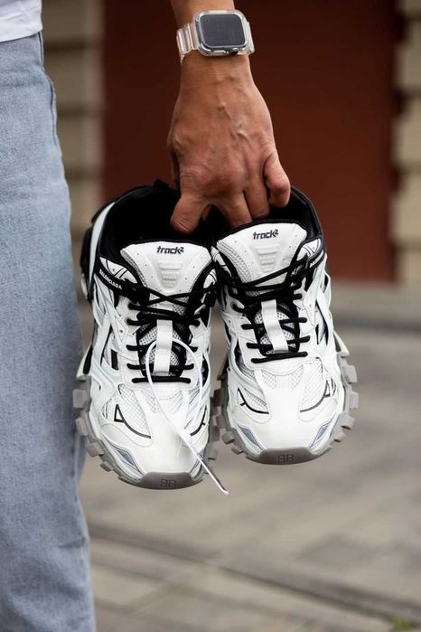 Мужские кроссовки Balenciaga Track 2 "Black/White" Размеры 40-45